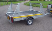 special B84 with extended towbar and higher ladder racks for transporting canoes kayaks and dinghys