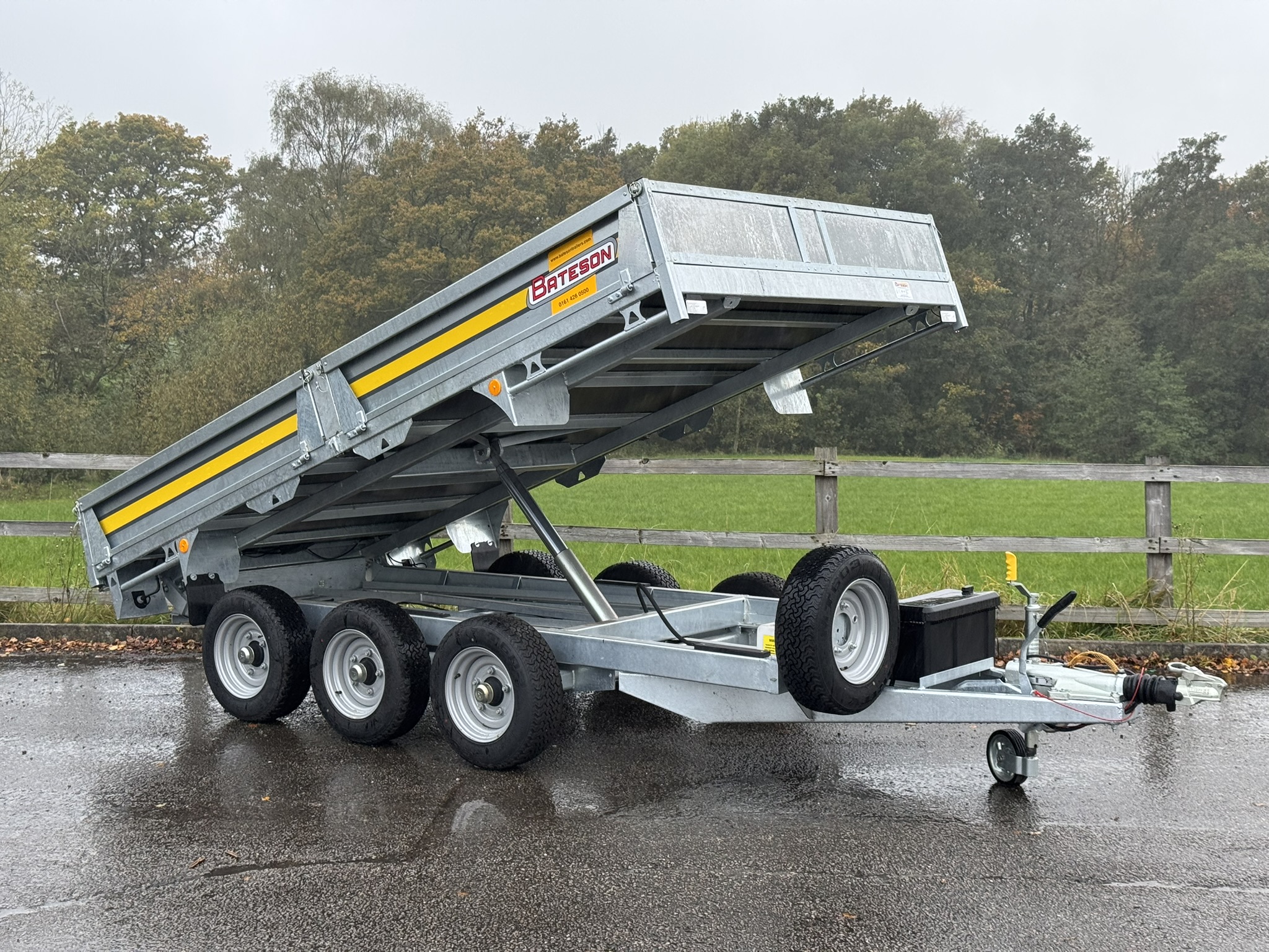 Ex-Demo 356H 12'x 6'6" 3.5Ton Hydraulic Tipping Trailer - Image 2