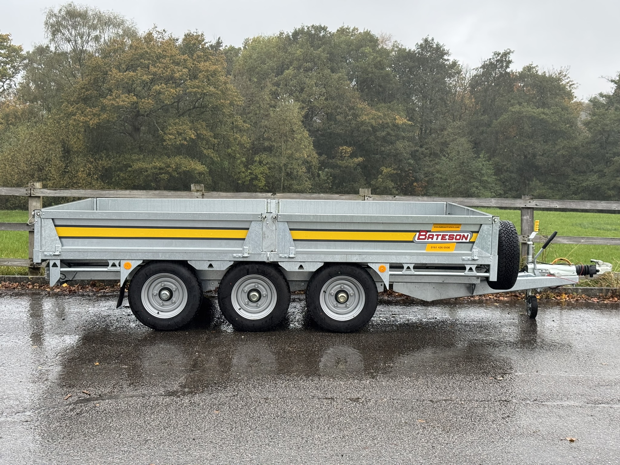 Ex-Demo 356H 12'x 6'6" 3.5Ton Hydraulic Tipping Trailer - Image 3