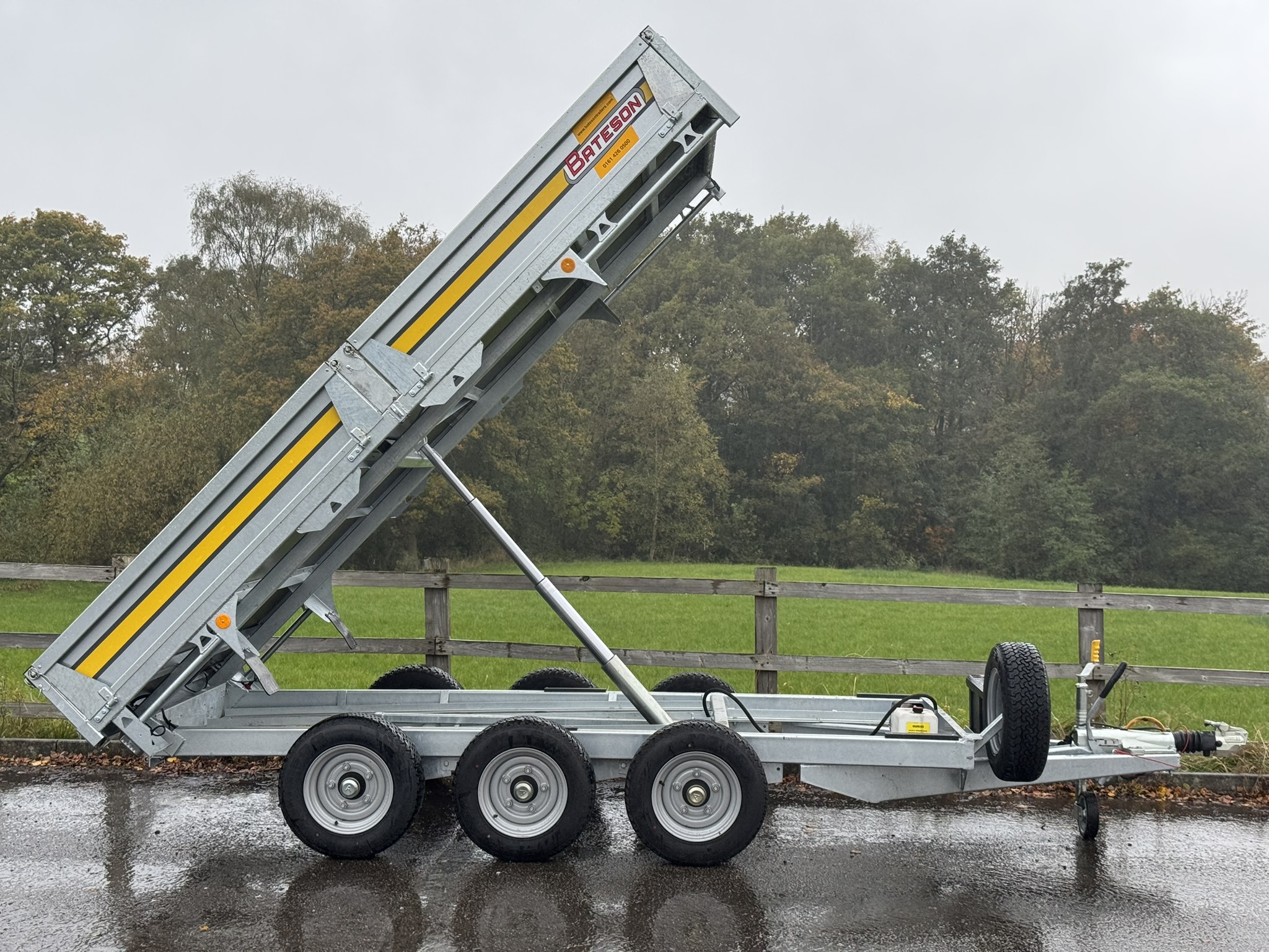 Ex-Demo 356H 12'x 6'6" 3.5Ton Hydraulic Tipping Trailer - Image 4